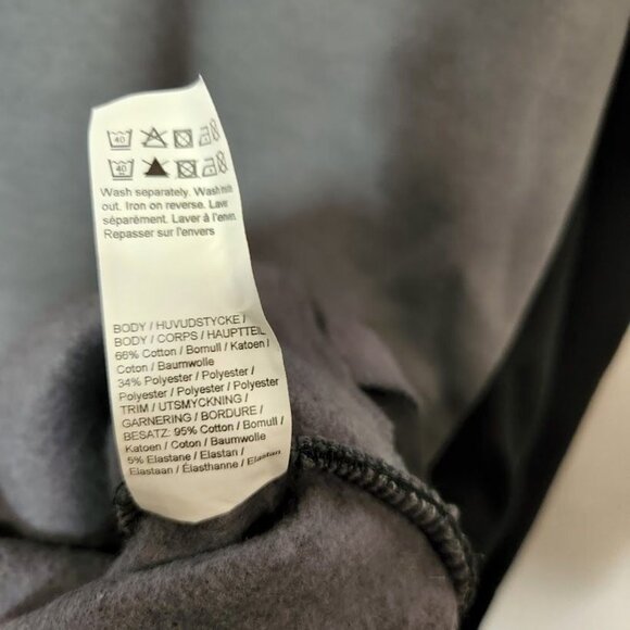 NWT RIVER ISLAND Mens River Island Grey RVR colour block muscle fit hoodie Large - Picture 11 of 11